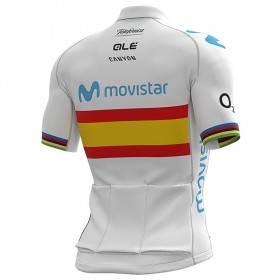Radtrikot kurzarm 2020 Movistar Team Spanische Meister N001